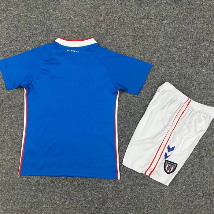 25-26 Sunderland Away Kids Soccer Jersey