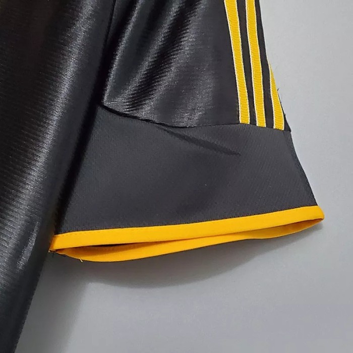 1999-2000 Real Madrid Away Black Retro Soccer Jersey