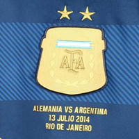 2014 Argentina Away Long Sleeve Retro Soccer Jersey