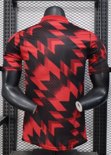 25-26 Manchester United Red Black Player Version Training shirts