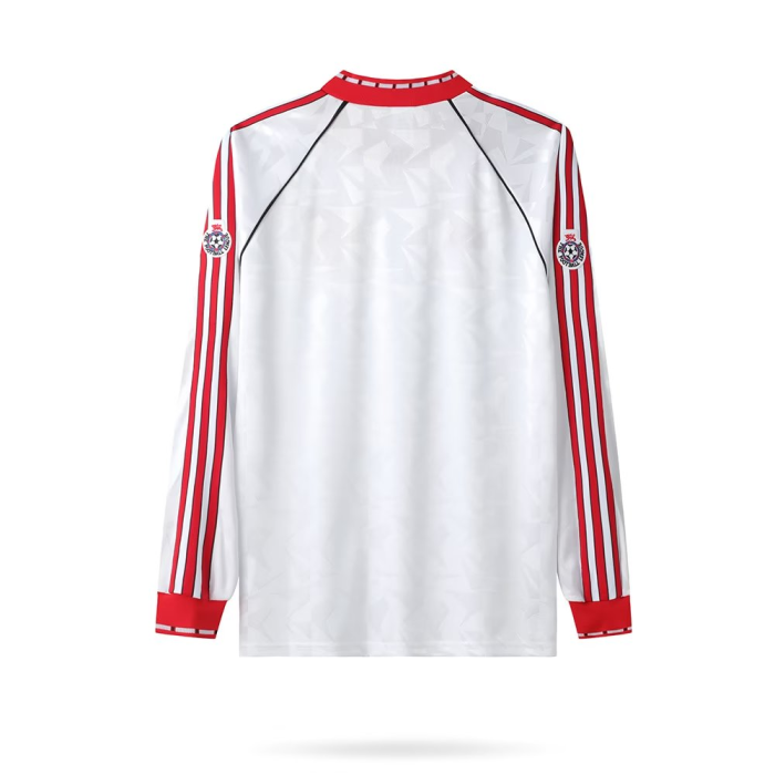 1991 Manchester United UCL Version Long sleeves Retro Soccer Jersey