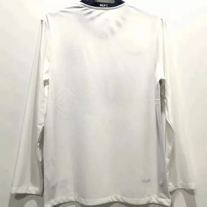 2008-2009 Manchester United Away Long Sleeve Retro Soccer Jersey