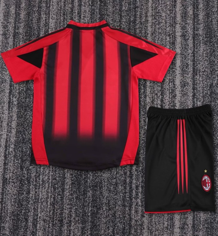 2004-2005 AC Milan Home Retro Kids Soccer Jersey