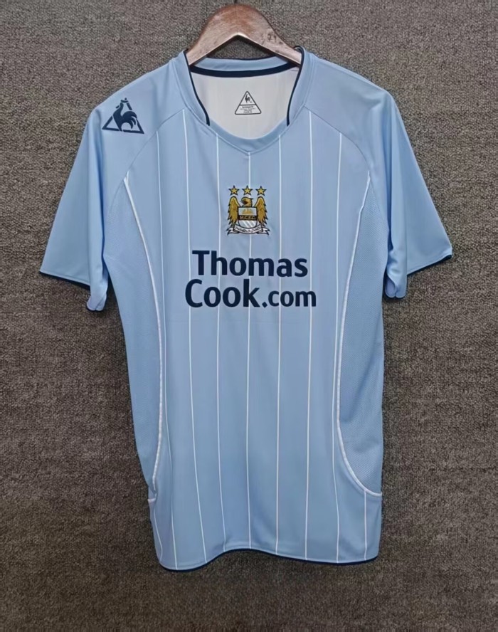 2007-2008 Manchester City Home Retro Soccer Jersey
