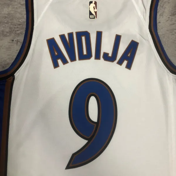 22-23 Wizards AVDIJA #9 White Top Quality Hot Pressing NBA Jersey (Retro Logo)
