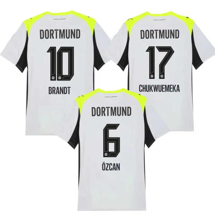 25-26 Dortmund Away Fans Soccer Jersey