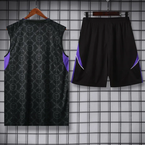 25-26 RMA Black Tank Top And Shorts Suit