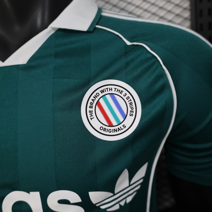 2025 AD Green Player Version Polo Short Sleeve 1:1 Thai Quality