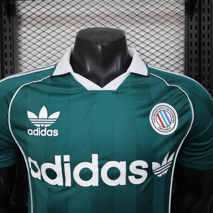 2025 AD Green Player Version Polo Short Sleeve 1:1 Thai Quality