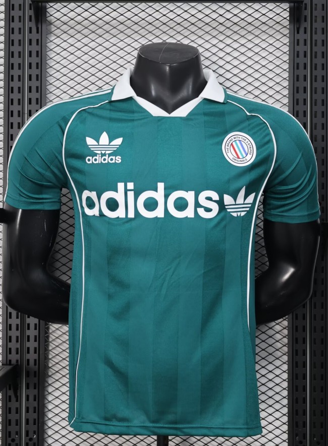 2025 AD Green Player Version Polo Short Sleeve 1:1 Thai Quality