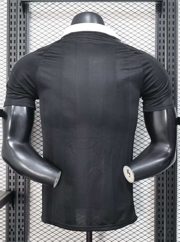 2025 AD Black Player Version Polo Short Sleeve 1:1 Thai Quality