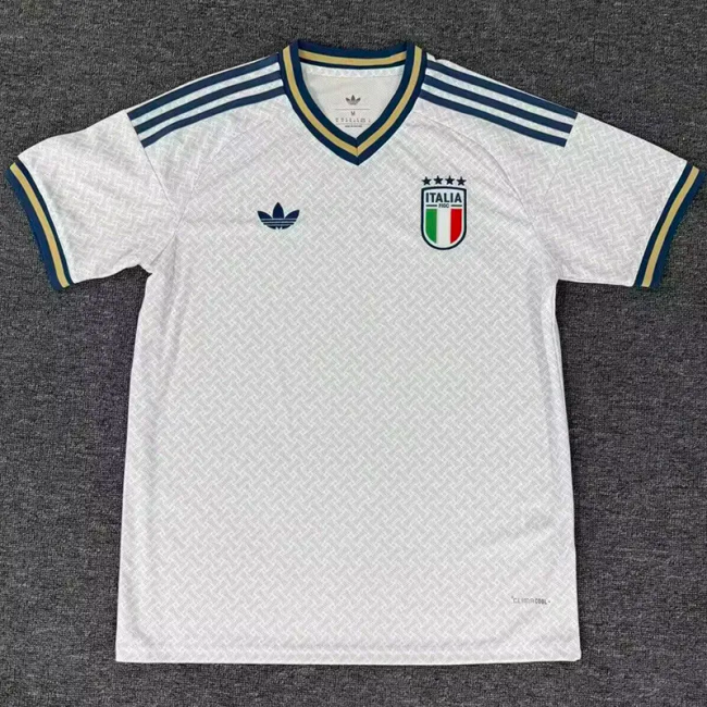 25-26 Italy Away Fans Soccer Jersey 1:1 Thai Quality