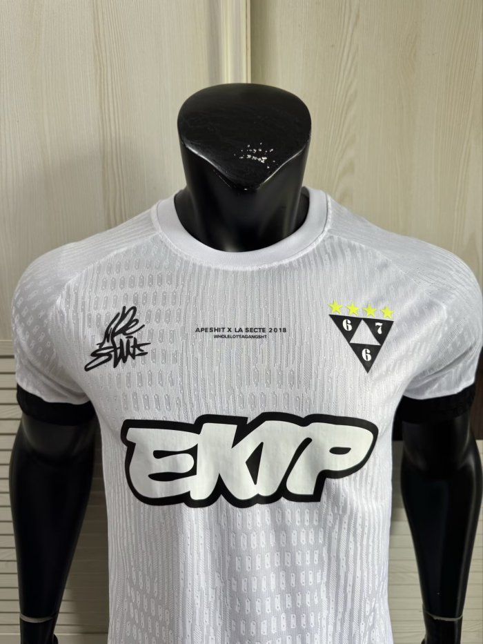 25-26 PSG White Co-Signed Version Player Version Soccer Jersey 1:1 Thai Quality