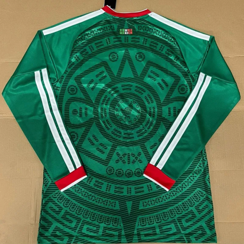 25-26 Mexico Home Long Sleeve Fans Soccer Jersey (长袖) 1:1 Thai Quality
