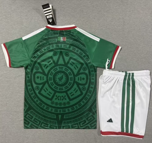 25-26 Mexico Home Kids Soccer Jersey 1:1 Thai Quality