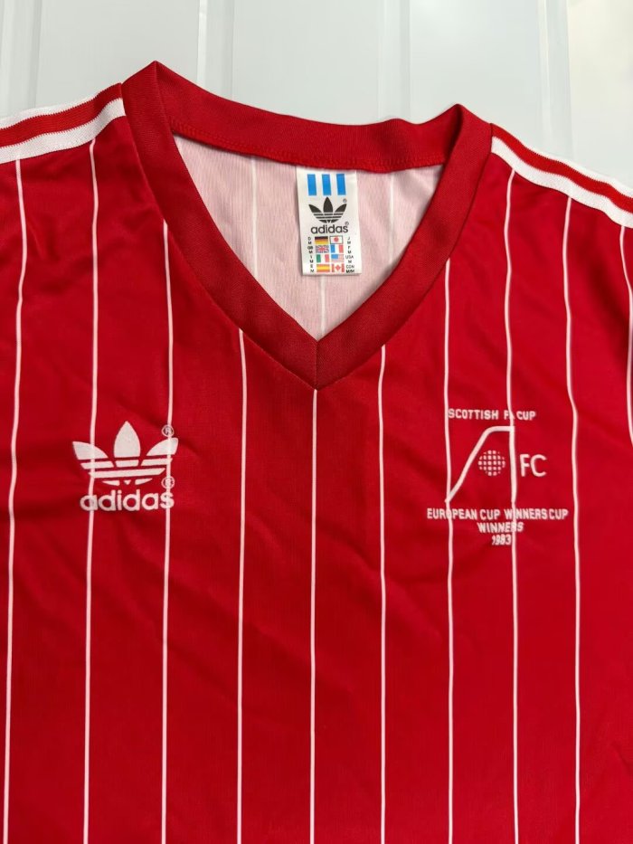 1982-1983 Aberdeen  Home Retro Soccer Jersey
