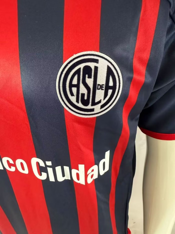 2013-2014 San Lorenzo Home Retro Soccer Jersey