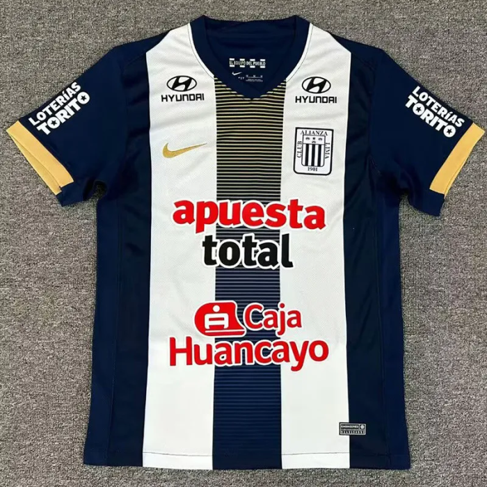 25-26 Alianza Lima Home Fans Soccer Jersey 1:1 Thai Quality