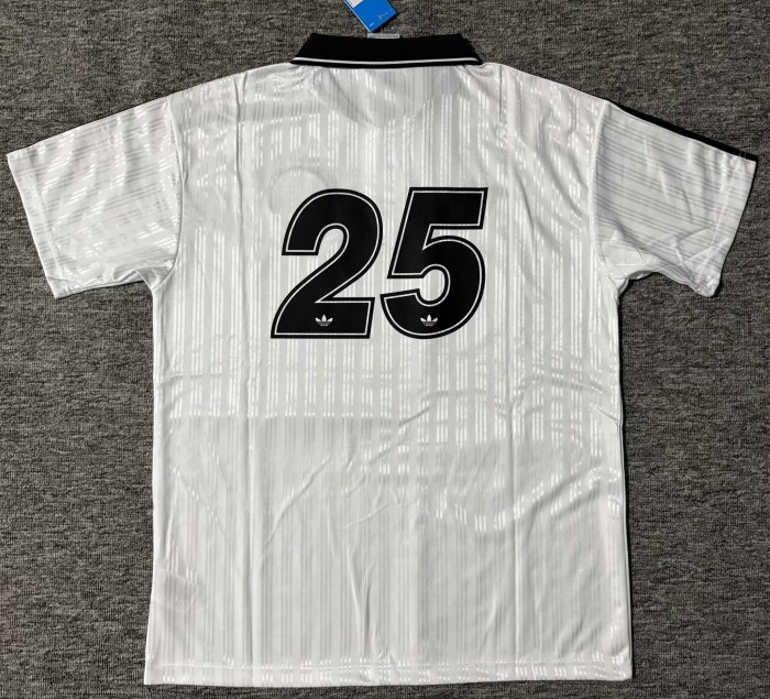 2025 AD Oasis Joint Edition #25 White Black Polo Short Sleeve