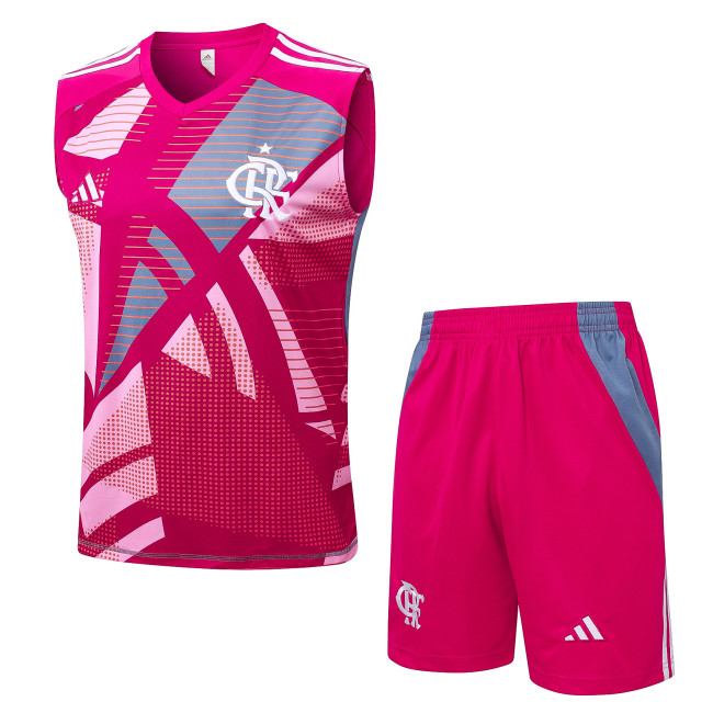 25-26 Flamengo High Quality Tank Top And Shorts Suit
