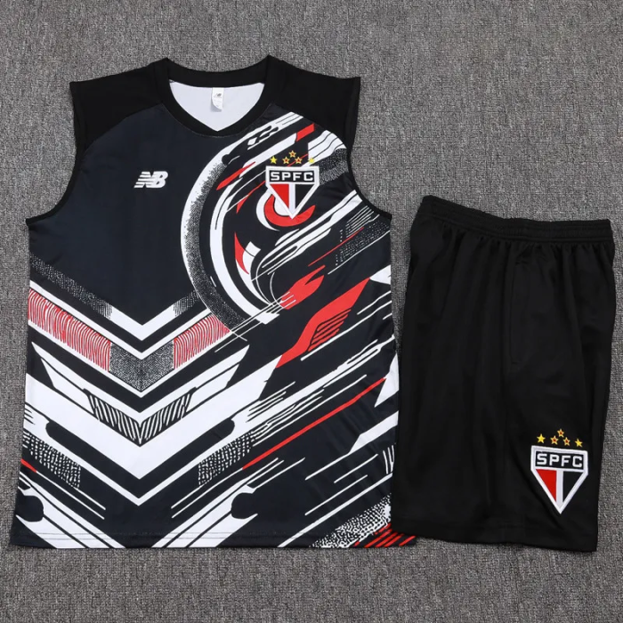 25-26 Sao Paulo High Quality Tank Top And Shorts Suit