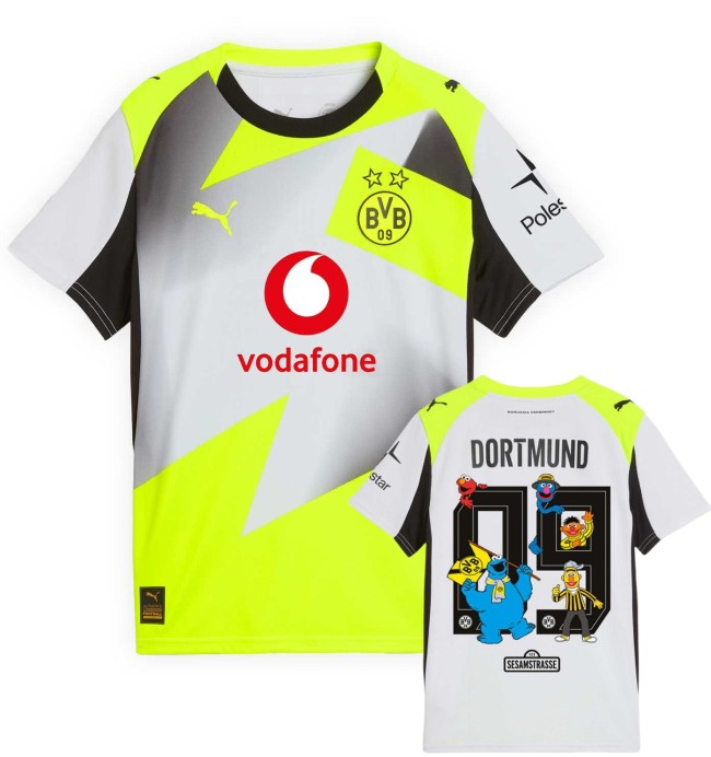 25-26 Dortmund Away Fans Soccer Jersey*印芝麻街字体