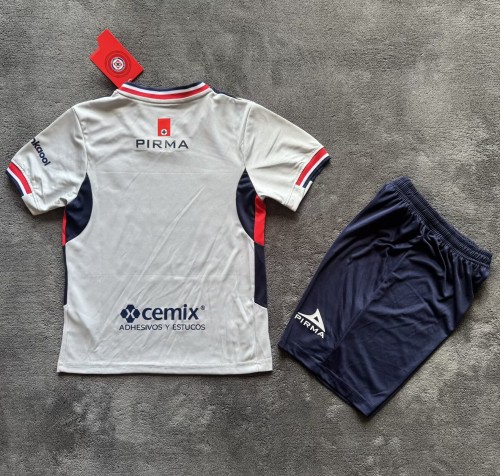 25-26 Cruz Azul Away Kids Soccer Jersey