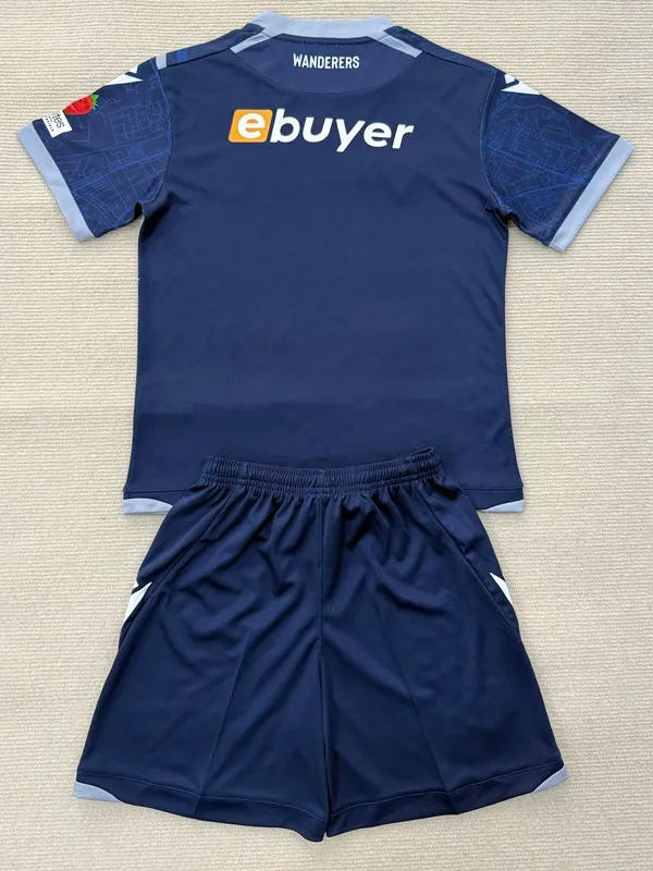 25-26 Bolton Wanderers Away Kids Soccer Jersey