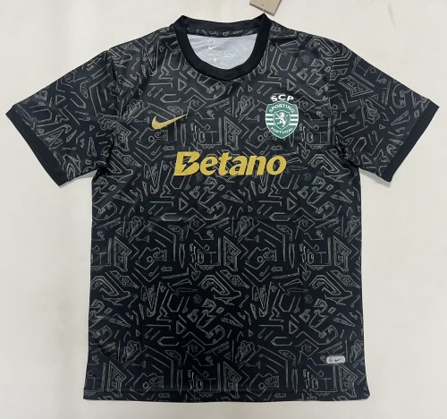 25-26 Sporting Lisbon Black Training shirts