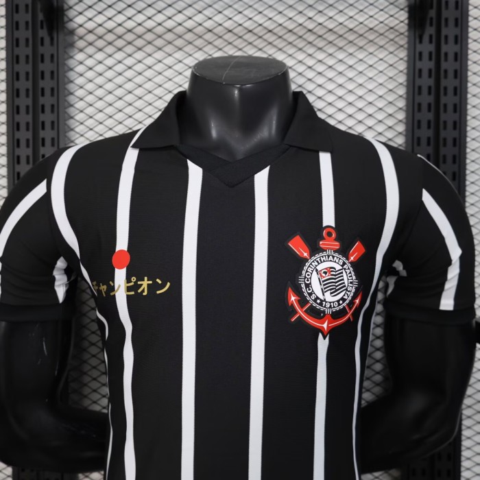 25-26 Corinthians Black Special Edition Player Version Soccer Jersey