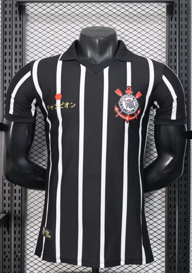 25-26 Corinthians Black Special Edition Player Version Soccer Jersey