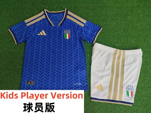 25-26 Italy Home Player Version Kids Soccer Jersey (球员童装)