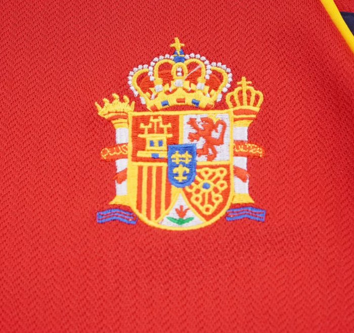 1998 Spain Home Retro Kids Soccer Jersey