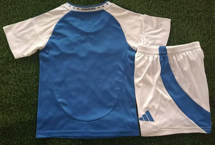 25-26 Cruzeiro Home Kids Soccer Jersey*空白版