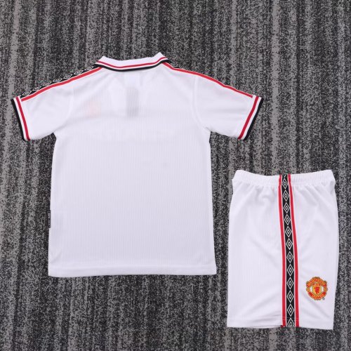 1998-1999 Man Utd Retro Kids Soccer Jersey