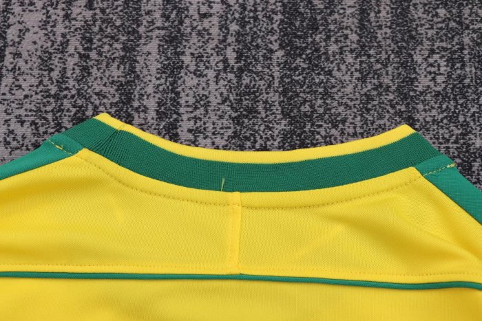 1998 Brazil Home Long sleeves Retro Kids Soccer Jersey