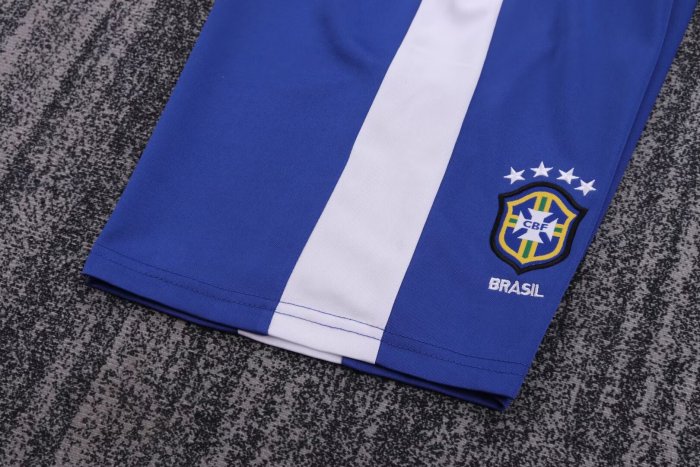 1998 Brazil Home Long sleeves Retro Kids Soccer Jersey