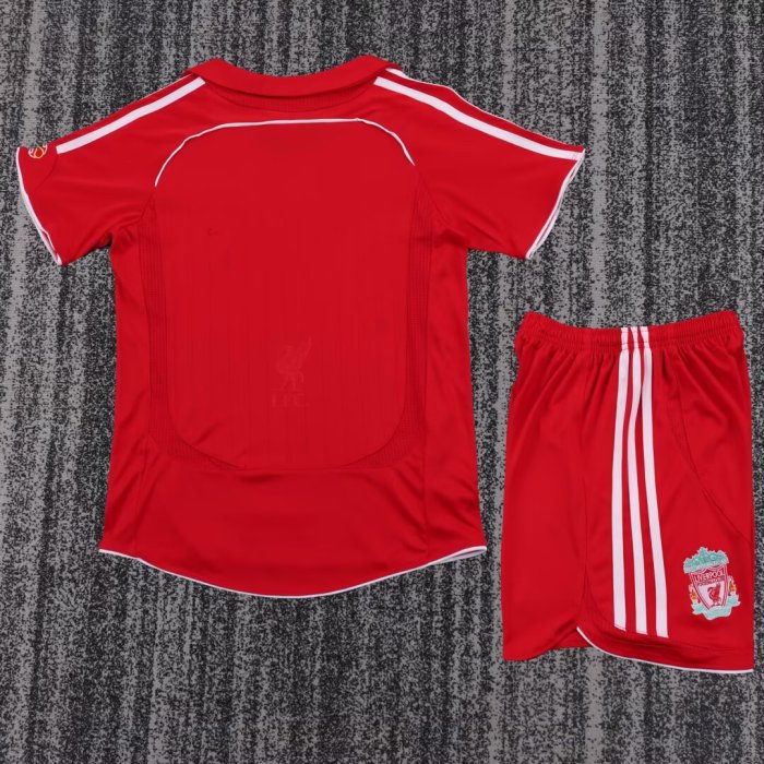 2006-2008 Liverpool Home Retro Kids Soccer Jersey