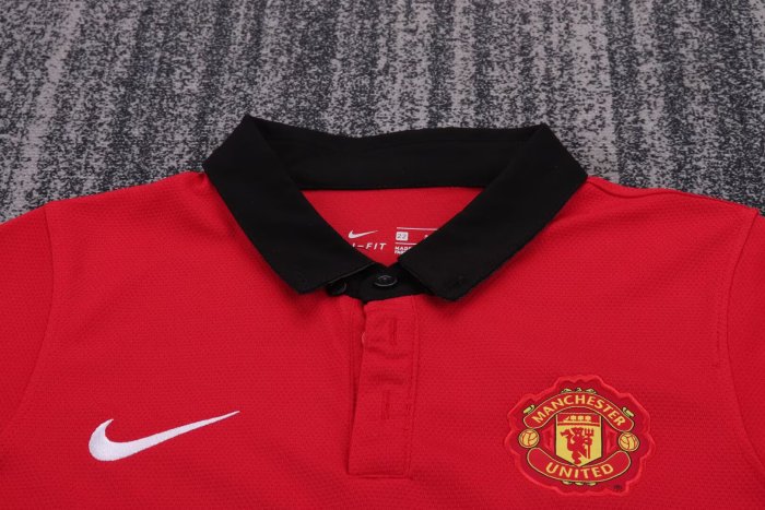 2013-2014 Man Utd Home Retro Kids Soccer Jersey
