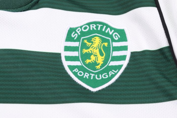 2001-2003 Sporting Lisbon Home Long sleeves Kids Retro Soccer Jersey