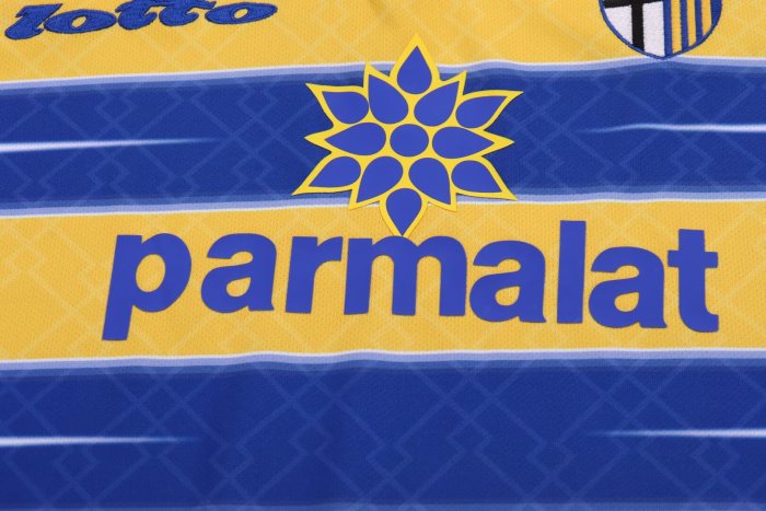 1998-1999 Parma Home Retro Kids Soccer Jersey