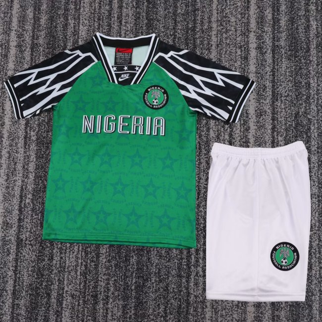 1994-1995 Nigeria Home Retro Kids Soccer Jersey