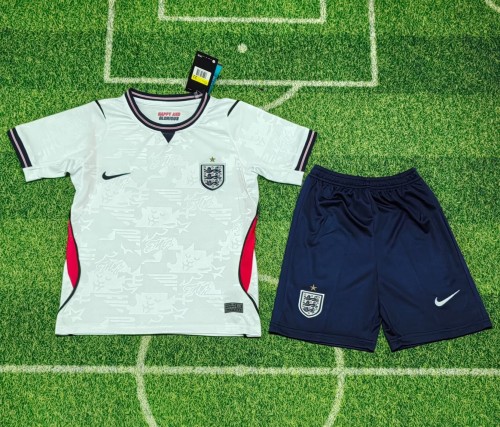 2026 England Home Kids Soccer Jersey
