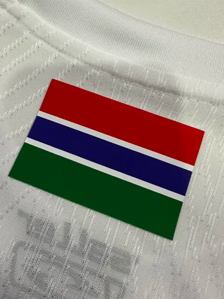 25-26 Gambia White Special Edition Player Version Soccer Jersey
