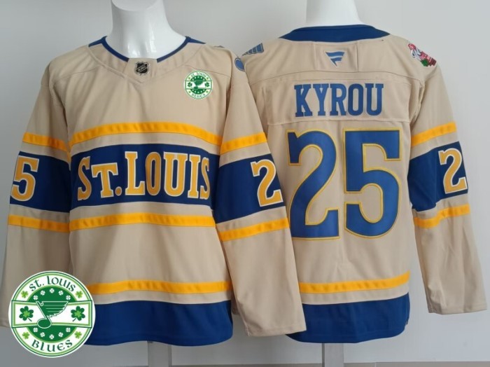 2025 NHLSt. Louis Blues New Pattern Jersey