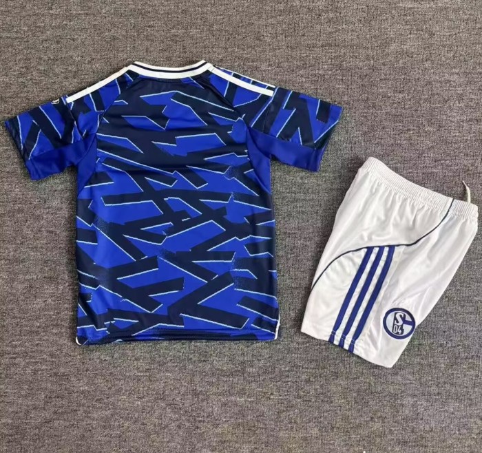 25-26 Schalke 04 Home Kids Soccer Jersey