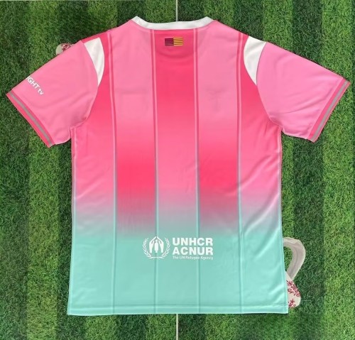 25-26 BAR Pink Green Special Edition Fans Training Shirts