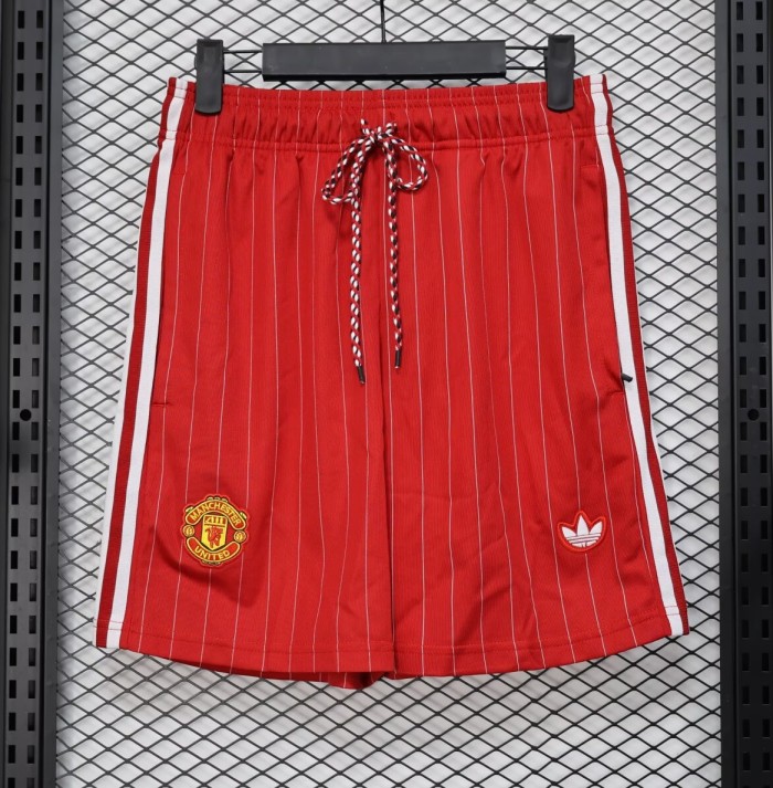 25-26 Man Utd Red Casual Version Player Version Shorts Pants
