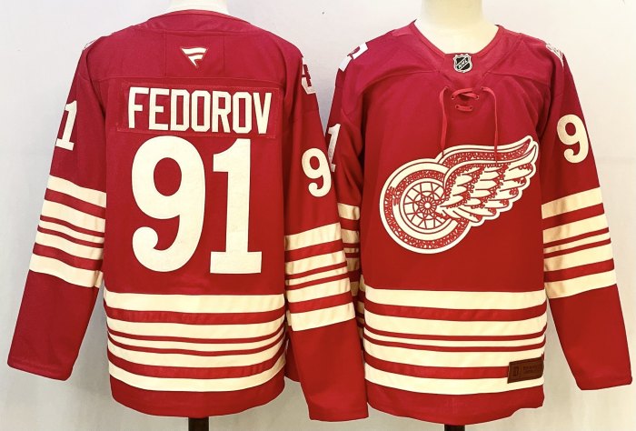 2025 NHL Detroit Red Wings New Pattern Jersey
