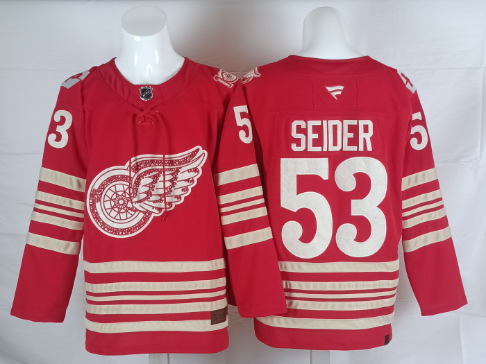 2025 NHL Detroit Red Wings New Pattern Jersey